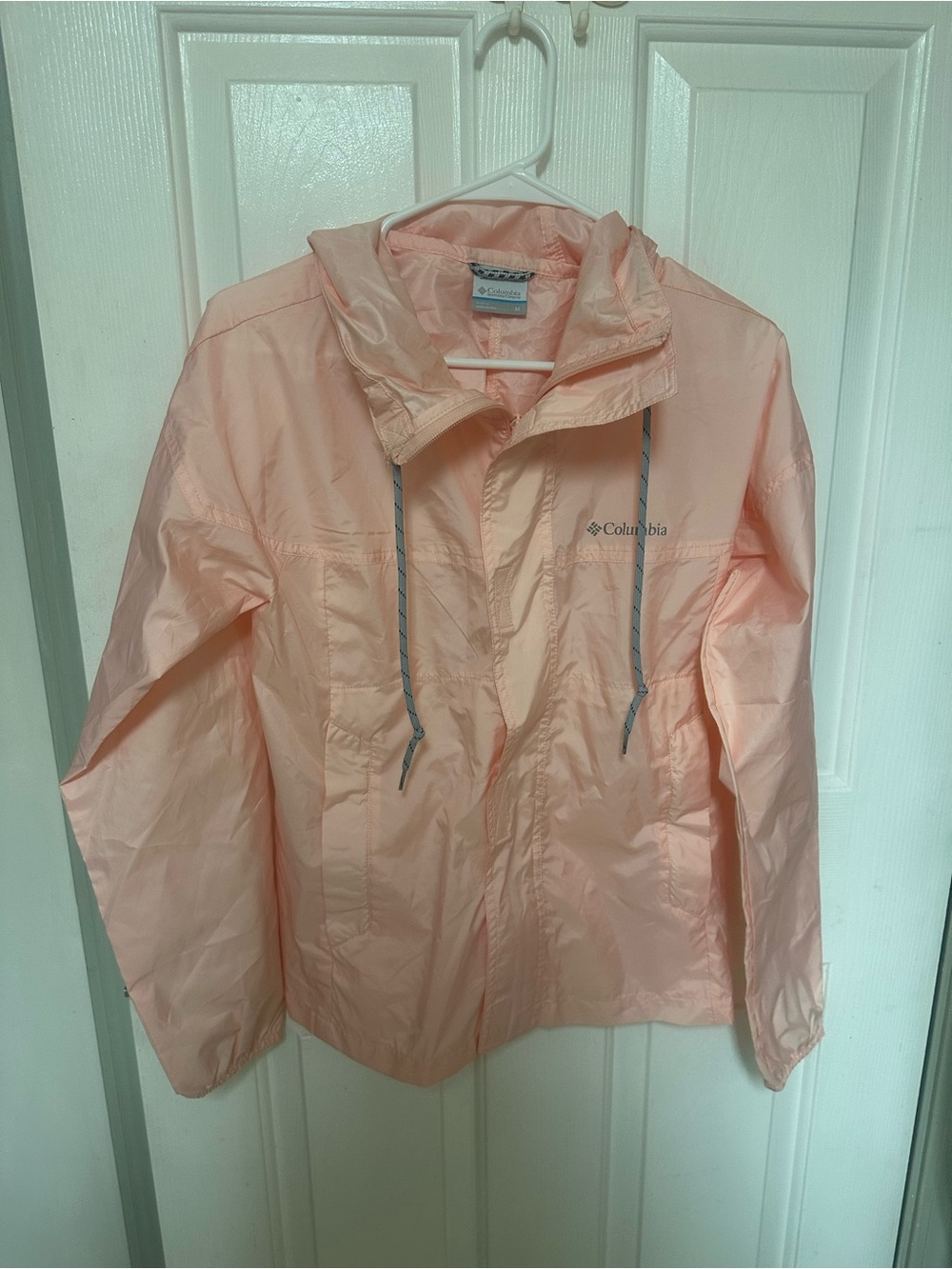 Columbia' Packable Windbreaker Hooded Windbreaker Jacket - Light Peach